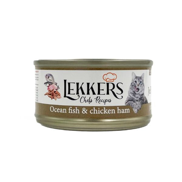 LEKKERS - מעדן חתולים דגי ים ועוף מעושן(23)- 85 גרם