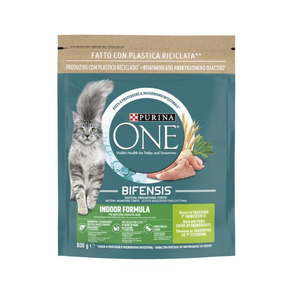 פורינה ONE במבצע!  חתול בית הודו - 6.4 ק"ג (800X8 גרם)