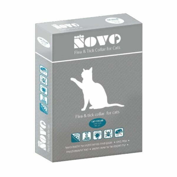 קולר סולונובו לחתולים נגד קרציות ופרעושים - Solo Novo