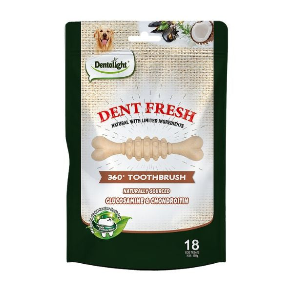 חטיף דנטלי לכלבים Dentalight 360° שמן קוקוס 150 גרם