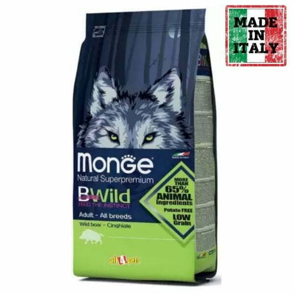 מונג' בי ויילד חזיר בר מופחת דגנים - 12 ק"ג