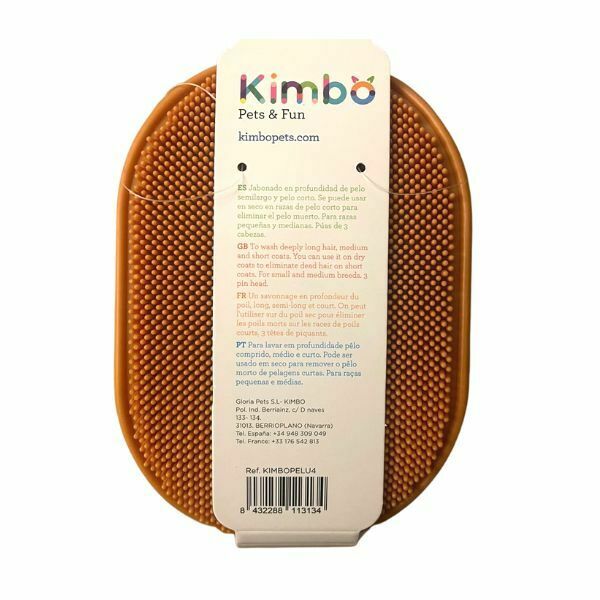 קימבו מברשת קרצוף והברשה דו צדדית לפרווה קצרה Kimbo