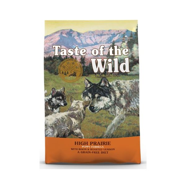 טייסט אוף ווילד גורים בשר ביזון ובשר אייל 5.6 ק"ג