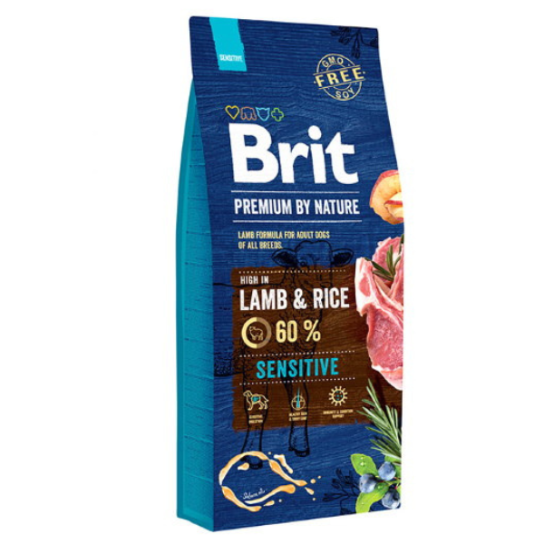 בריט פרמיום כבש ואורז - 15 ק”ג