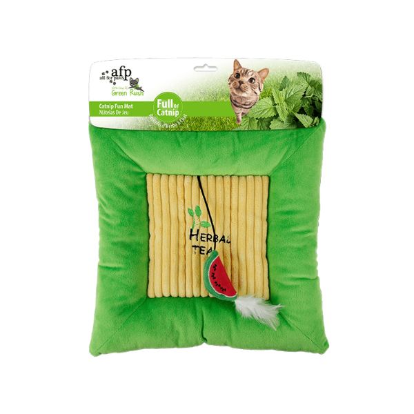 כרית משחק עם צעצוע מועשר קטניפ לחתולים AFP