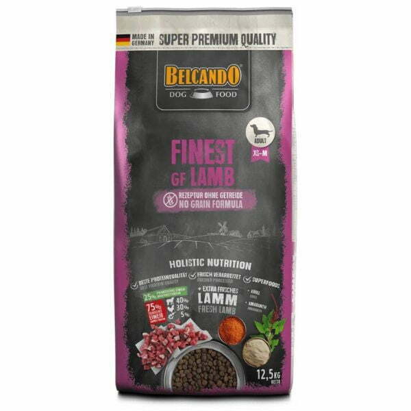 בלקנדו פיינסט כבש מזון לכלבים רגישים ללא דגנים על בסיס כבש טרי - 12.5 ק"ג