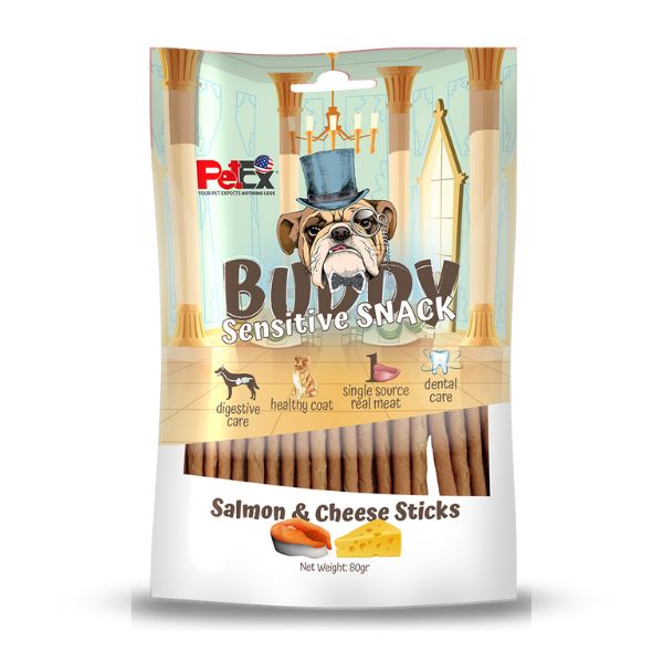 באדי מקלות סלמון וגבינה - 80 גרם