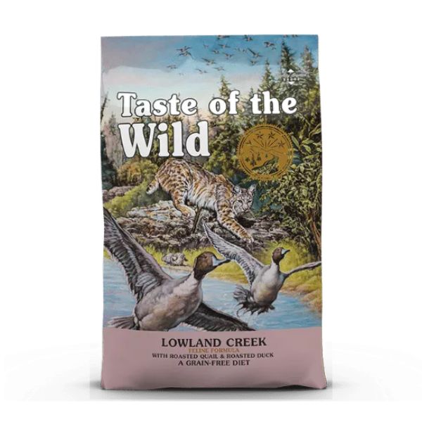 טייסט אוף דה ויילד חתולים לואולנד קריק שליו וברווז - 6.6 ק"ג