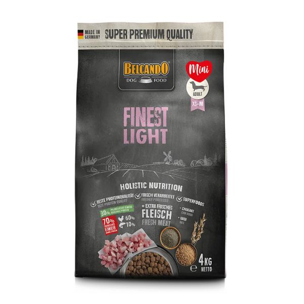 בלקנדו פיינסט לייט מזון לכלבים בעלי עודף משקל מגזע קטן 4 ק"ג