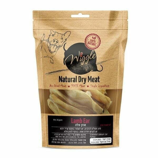 וויגל אוזן טלה מיובש 100% חטיף טבעי לכלבים