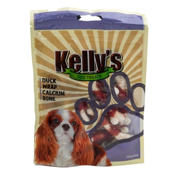 Kelly's קליס עצמות קלציום עטופות ברווז - 100 גרם