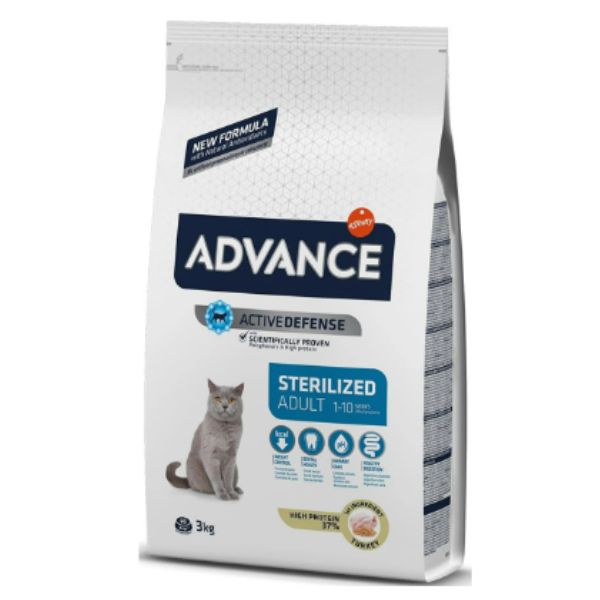 אדוונס חתול סטרילייזד הודו 15 ק"ג