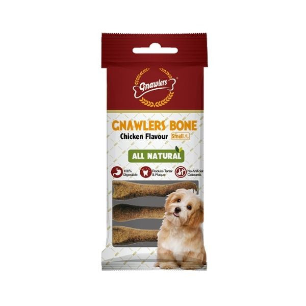 6 עצמות דחוסות קטנות Gnawlers בטעמים- 108 גרם