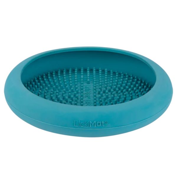 ליקי מט UFO קערת ליקוק והאכלה איטית טורקיז