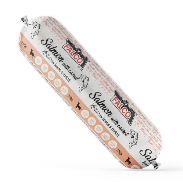 Falco נקניק 100% טבעי עוף בקר וסלמון - 700 גרם