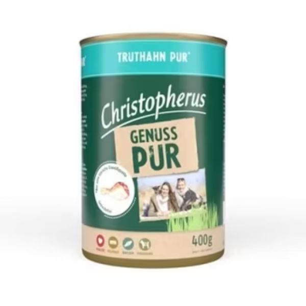 כריסטופרוס מעדן פטה לכלבים הודו - 400 גרם