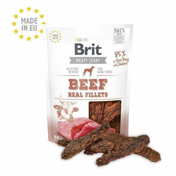 בריט חטיף לכלבים רצועות בקר  ועוף - 200 גרם