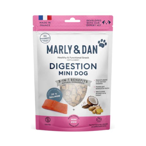 חטיף פונקיציונלי MARLY&amp;DAN נגיסי לסיוע בעיכול ובחילות - 50 גרם