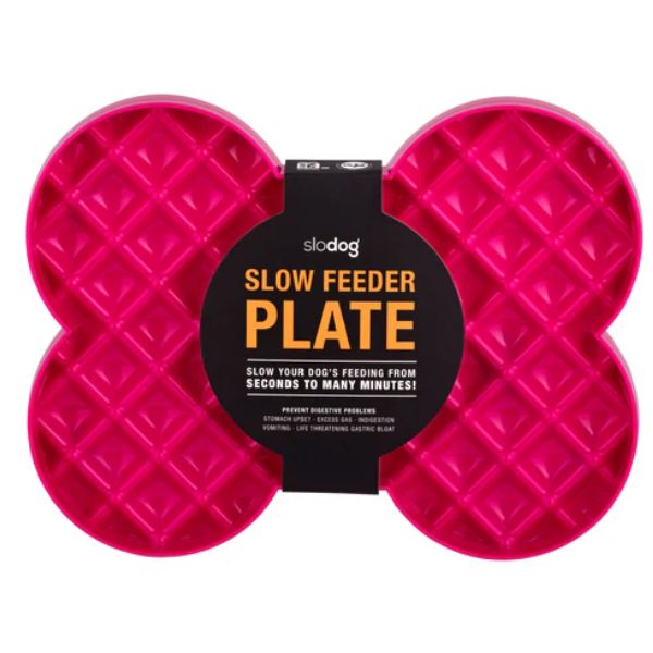 ליקי מט סלו דוג Slodog קערה להאכלה איטית - ורוד