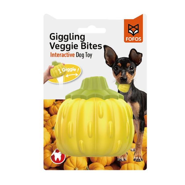 פופוס צעצוע גיגל גומי קשיח בצורת דלעת - FOFOS