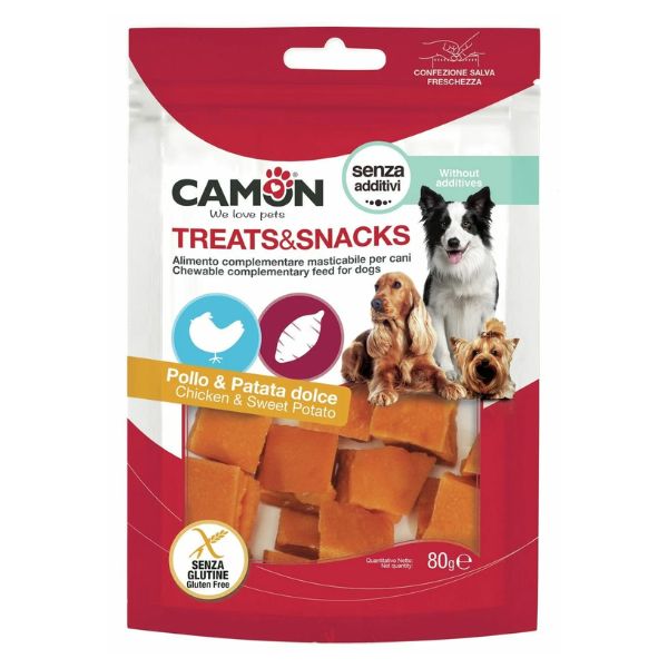 קמון חטיף ריבועי עוף ובטטה - 80 גרם