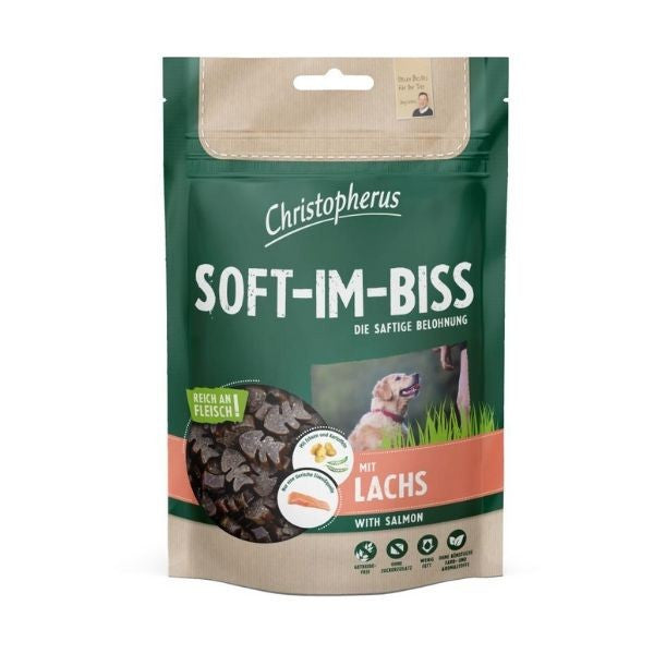כריסטופרוס חטיף עדין לכלבים עם סלמון 125 גרם