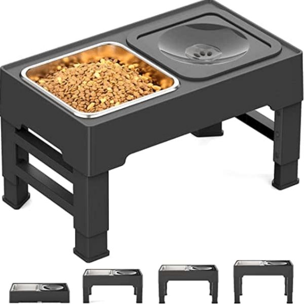 מתקן מודולרי לקערות אוכל ושתייה- קערה מונעת טפטוף