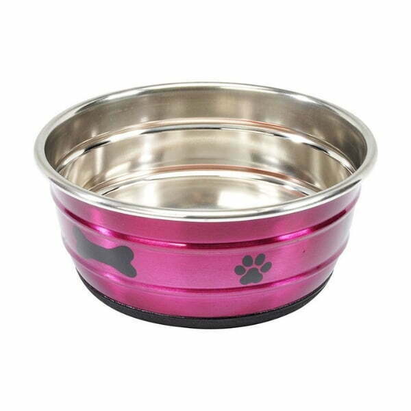 קערת נירוסטה צבעונית עם הדפס Camon