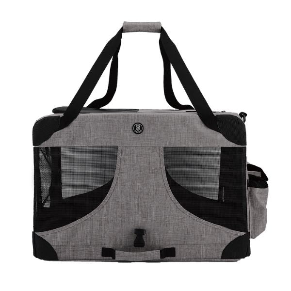 פופוס מנשא לחתולים ולכלבים לרכב או לטיולים אפור עד 20 ק"ג