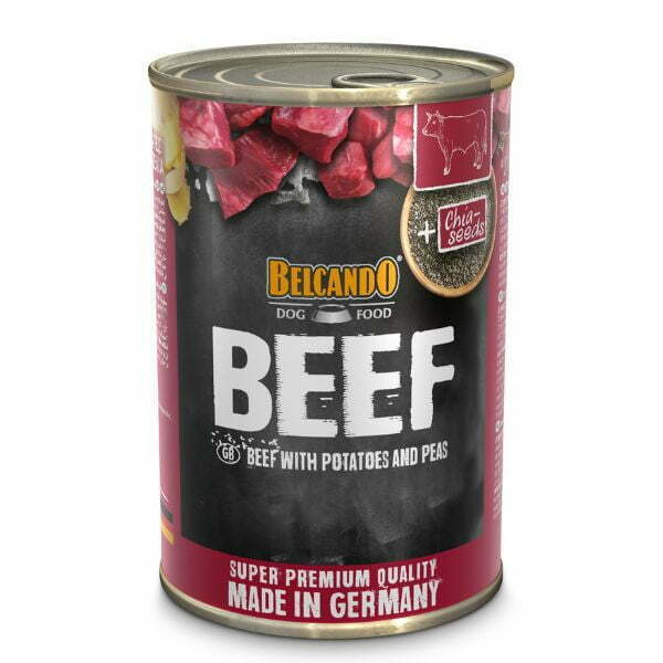 בלקנדו מזון רטוב שימורים בקר, תפוחי אדמה ואפונה - 400 גרם