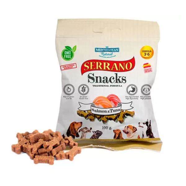 סראנו חטיף אילוף חזיר עוף סלמון וטונה - 100 גרם