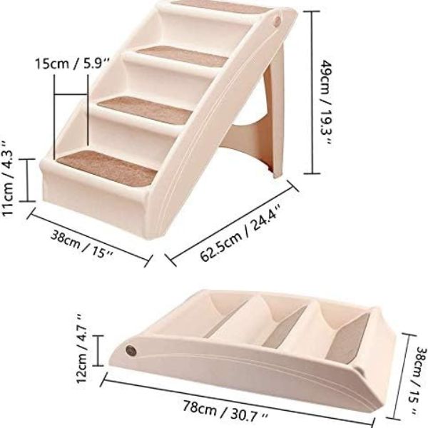 מדרגות מתקפלות לכלבים וחתולים - 49 ס"מ Pawise