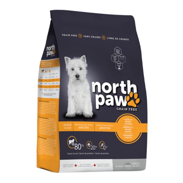 נורט פאוו מזון יבש לכלבים North Paw טלה ובטטה - 11.4 ק"ג