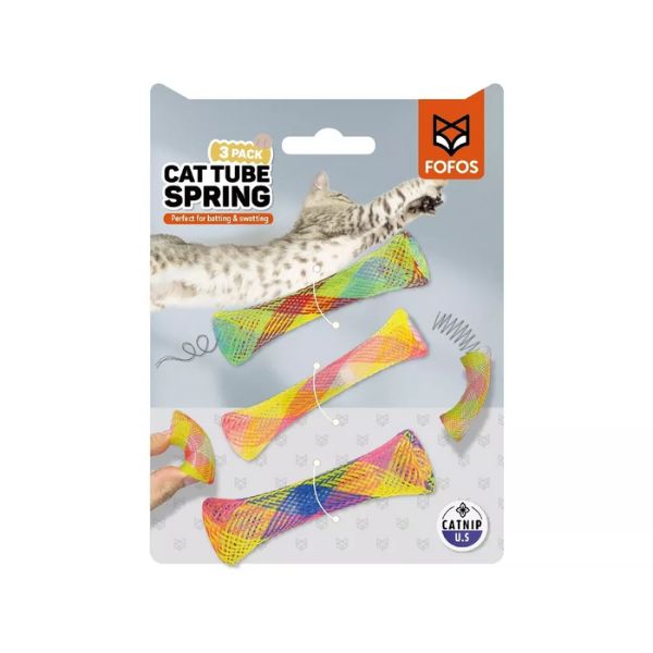 FOFOS פופוס גלילי קפיץ במילוי קטניפ - 3 יח'