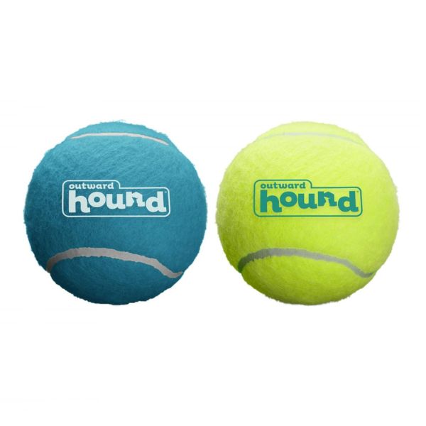 כדורי טניס גדולים Outward Hound צבעוני - 2 יח'