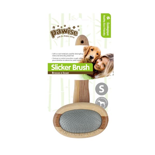 מברשת סליקר עץ איכותית Pawise - קטן