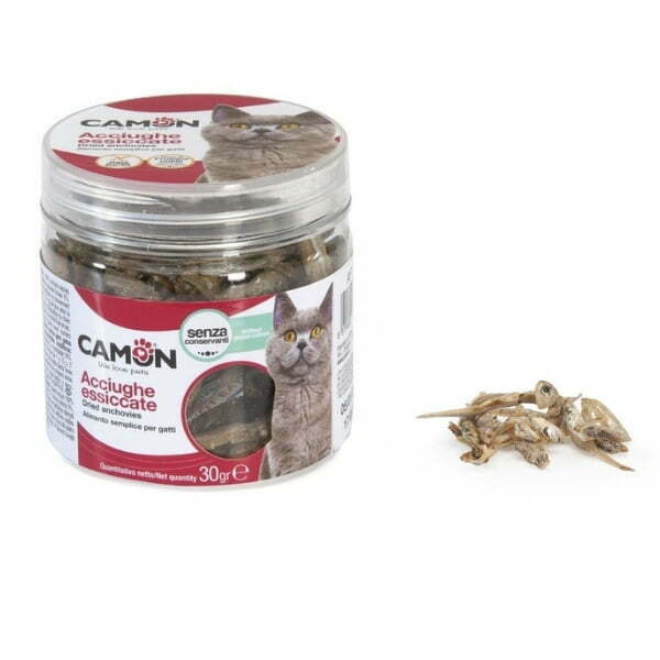 חטיף טבעי לחתול סרדינים מיובשים Camon