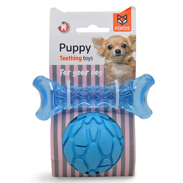 פופוס סט גורים עצם וכדור כחול FOFOS