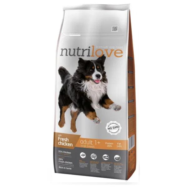 נוטרילאב בוגר גזע גדול עוף ואורז - 12 ק"ג