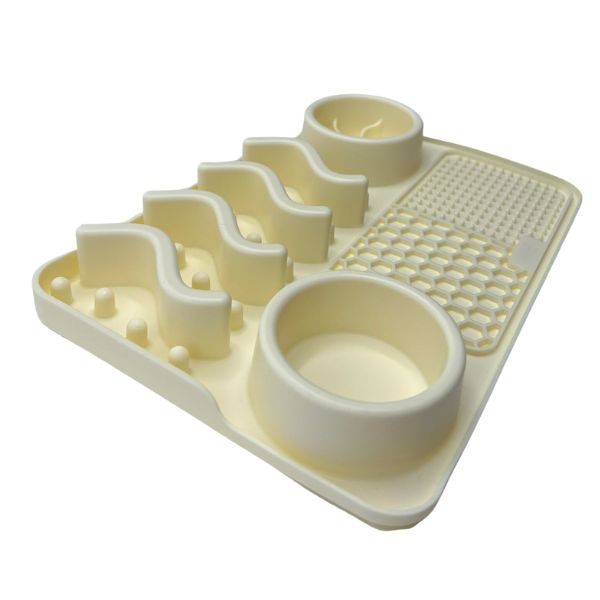 נייצר קיצן משטח האכלה וליקוק אינטראקטיבי Nature's Kitchen - שמנת