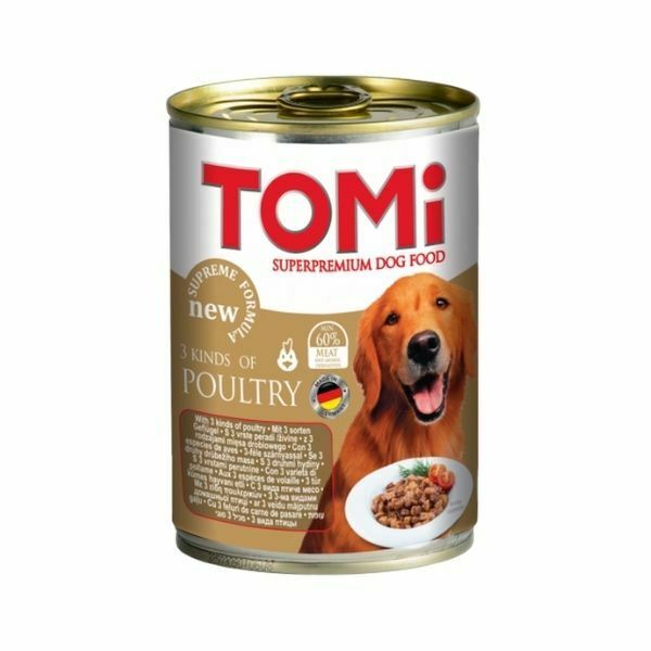 טומי לכלבים שימורים חתיכות ברוטב - 400 גרם