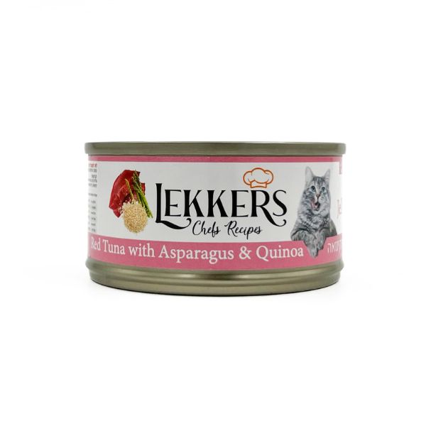 LEKKERS - מעדן חתולים טונה אספרגוס וקינואה(29)- 85 גרם