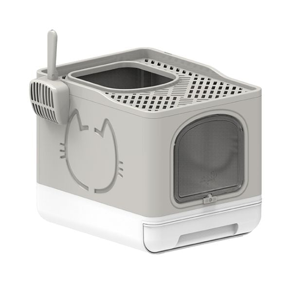 שירותים עם פתח קדמי ועליון AFP - אפור בהיר