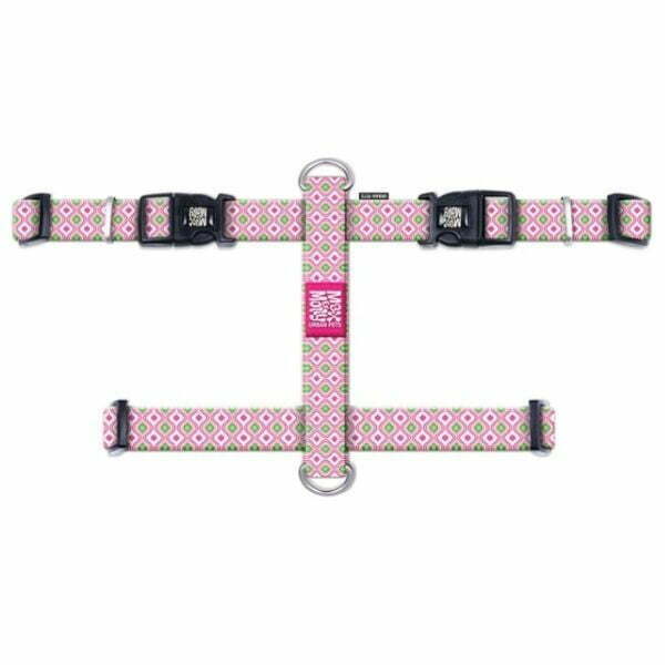 מקס אנד מולי רתמה מרופדת - רטרו פינק