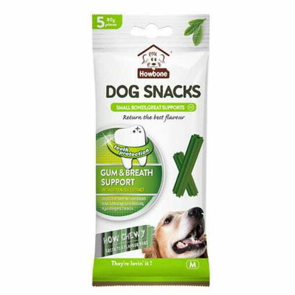 האובון חטיף דנטלי HowBone חניכיים ורענון נשימה - 80 גרם