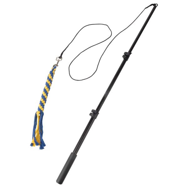 משחק חכה טיזר לכלבים Pawise עם חבל - 108 ס"מ