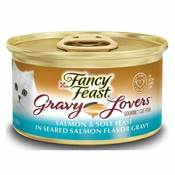 פנסי פיסט מעדן סלמון וסול צלוי בציר לחתולים - 85 גרם