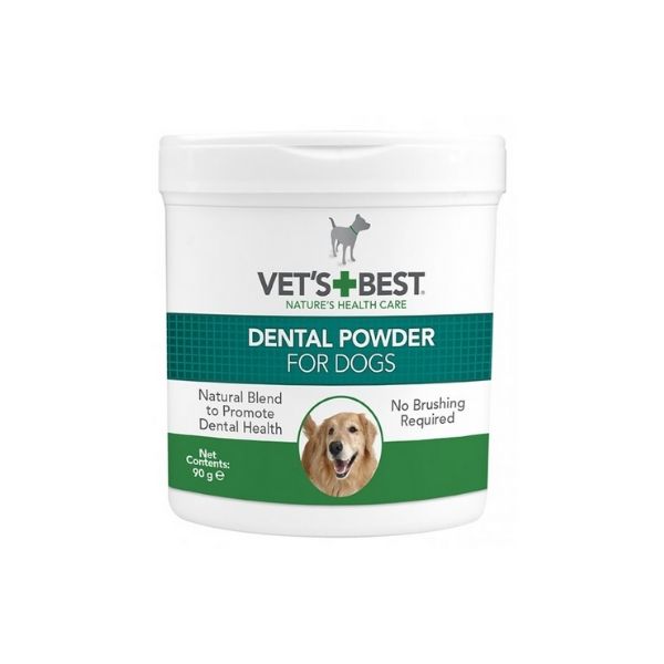 אבקה דנטלית לכלבים רכיבים טבעיים וטס בסט
