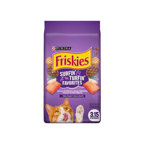 פריסקיז מעדני החתול Surfin &amp; Turfin לחתולים - 1.42 ק"ג