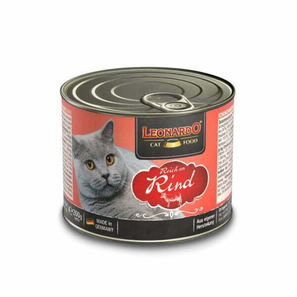 לאונרדו מעדן שימורים בקר לחתולים - 200 גרם